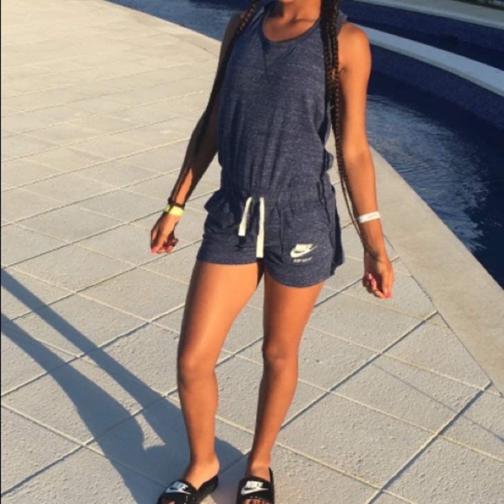 Blue Nike Romper
